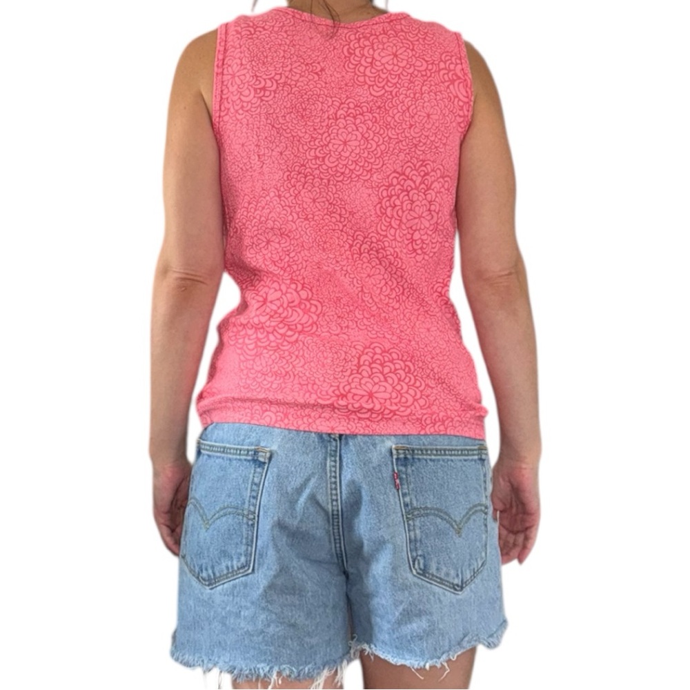 Patterned Pink Tank Top - Picture 3 of 8
